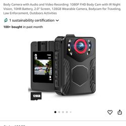 Body Camera - Audio/Video Recording 1080 FHD