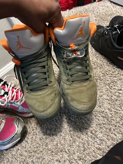 Jordan 5 olive green