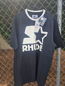 Rhude x Starter Black White Tee Shirt Size xLarge New