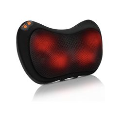 Shiatsu Massage Pillow Back and Neck Massager with Heat Deep Tissue Massager for Pain Relief Gift for Women Men Mom Dad Kneading Massager for Neck Bac