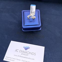 Ring Belt 1ok Gold Diamlndd Real 