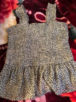 Cheetah shirt.