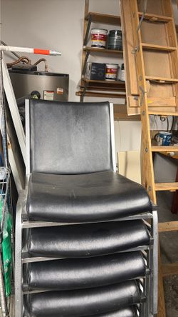 Black staking chairs