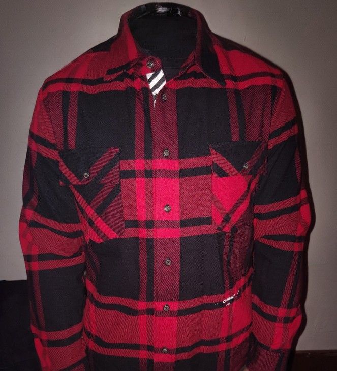 Main Label Off White  Flannel Jacket 