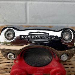 2005-2020 Harley Davidson Softail Deluxe (FLSTN) models OEM upper handlebar riser clamp and risers