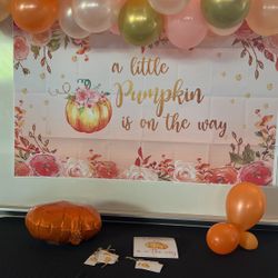 Pumpkin Baby Shower Decor