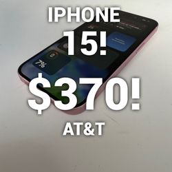 Apple iPhone 15 AT&T 128GB PINK! ready Now 