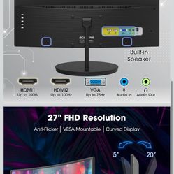 27in Curved Sceptre Monitor