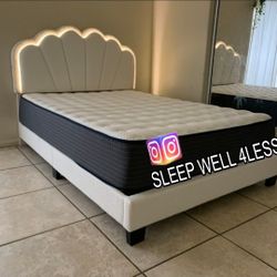 NEW  FULL BED FRAME AND MATTRESS 