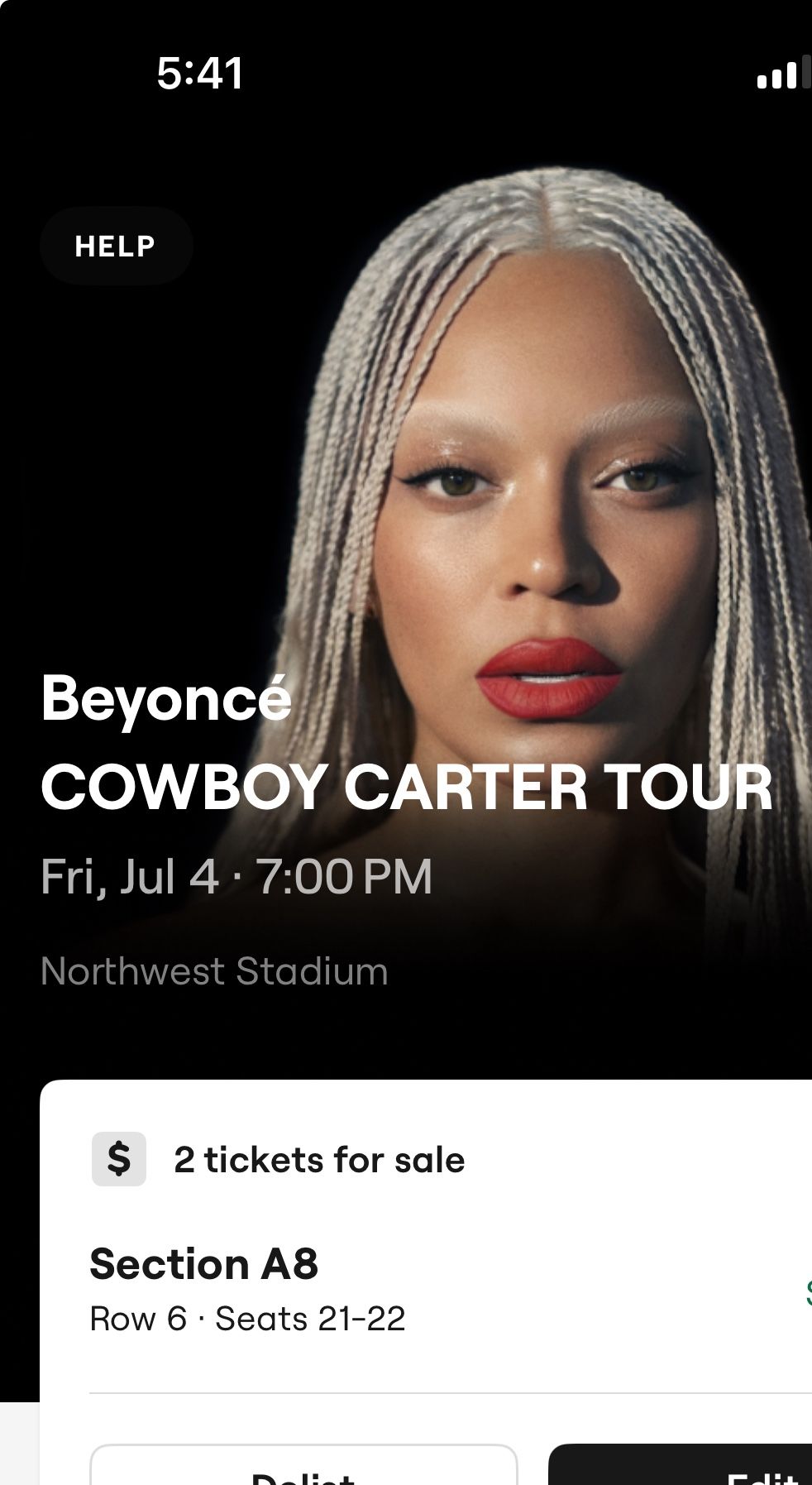 Cowboy Carter tickets For DC