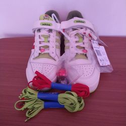 Adidas Forum Low The Grinch Dr.Seuss Green White Red Men Sneaker Size 10