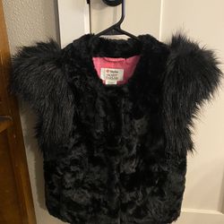Neiman Marcus Faux Fur Vest 
