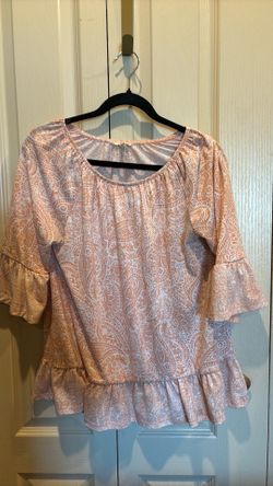 Light peach blouse