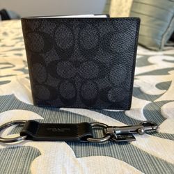 Men’s Coach Wallet And Key Chain