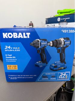 Kobalt 24v drill driver and impact driver