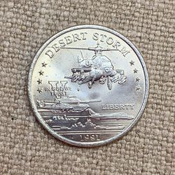 Desert Storm 1991 $5 Commemorative Coin