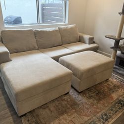 Living Spaces Small Sectional 