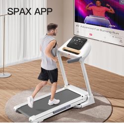 UMAY Treadmill with Auto Incline, Foldable Treadmills for Home, 18.5" Wider Belt，3.0 HP, 9.3MPH, 320lbs Capacity