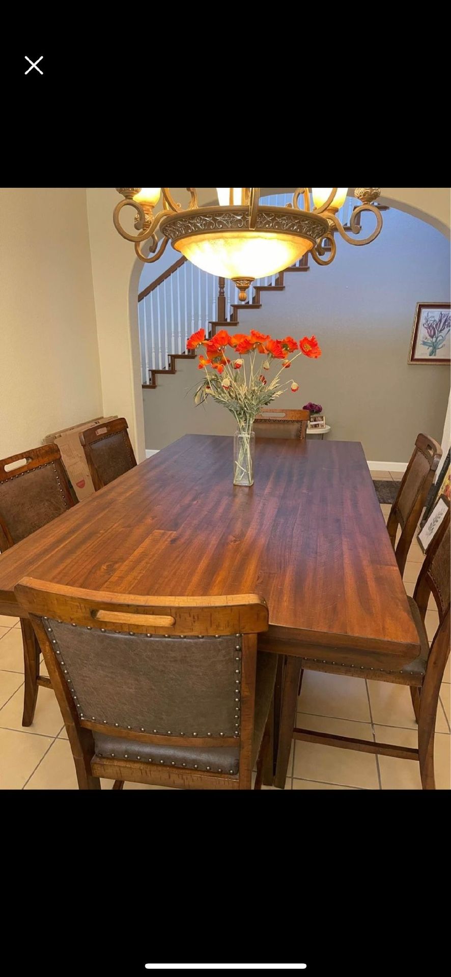 Family Table W/6 Chairs