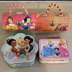 Princess Toy Tin Pocket Book And Lunch Box