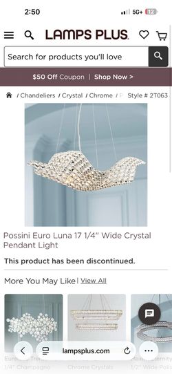 Crystal Ceiling Light Fixture