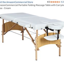 Brand New 84” Folding Massage Table Plus Case, Sheet, Face Cover, and Massage Oil