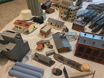 Train supplies and table