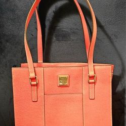Dooney & Bourke Saffiano "Charlotte" Medium Pebble Grain Leather Bag