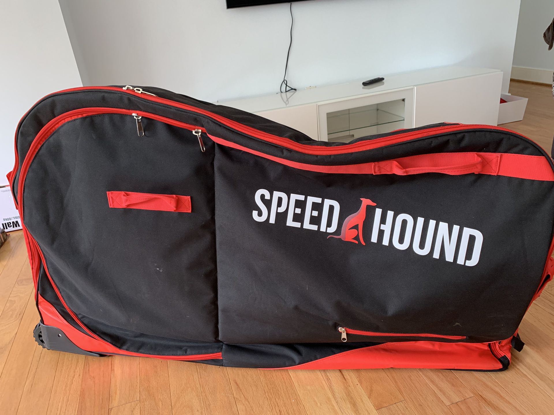 Bike travel bag speed hound freedom (black/red)