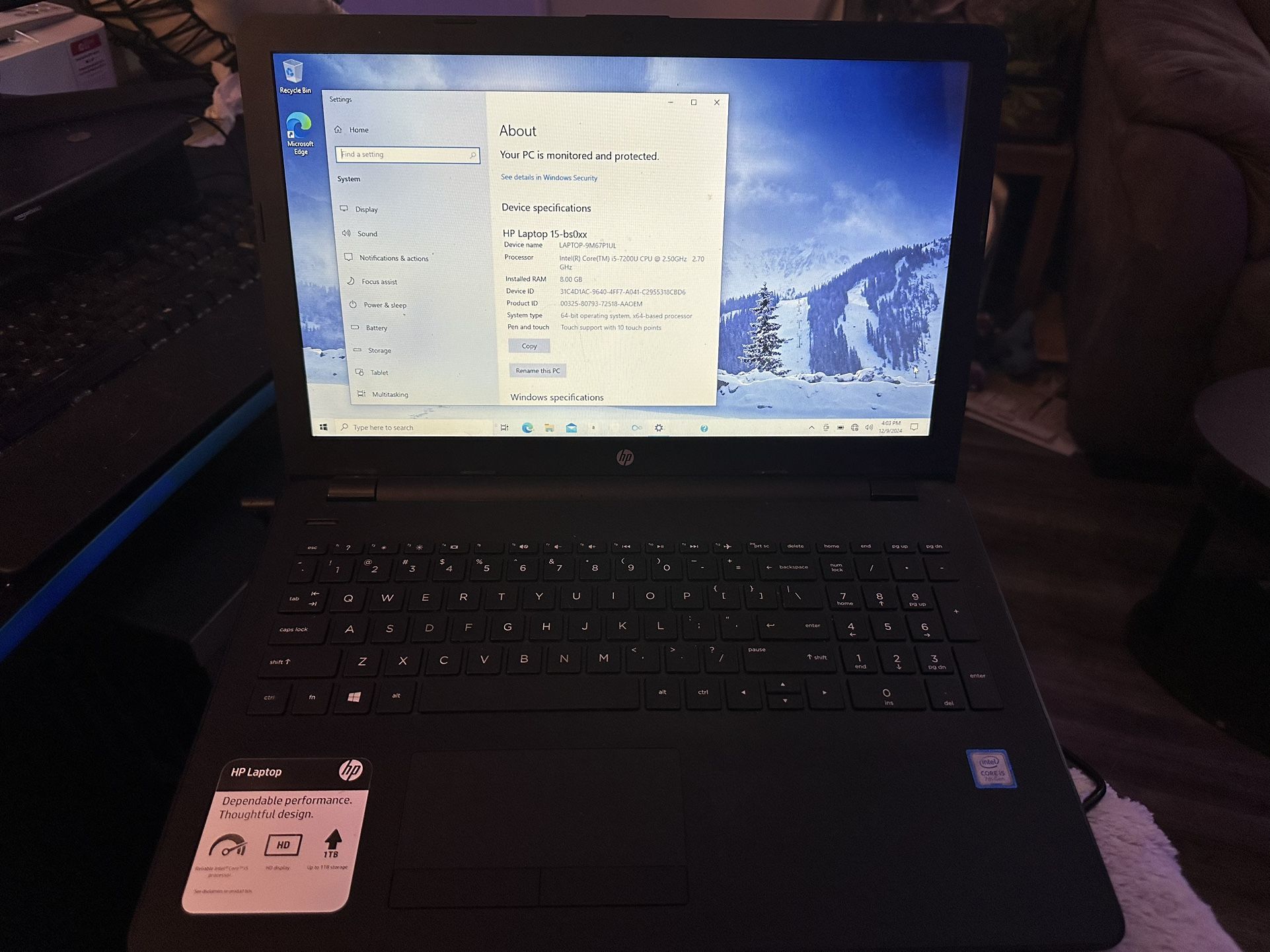 2017 HP Notebook Touchscreen Laptop