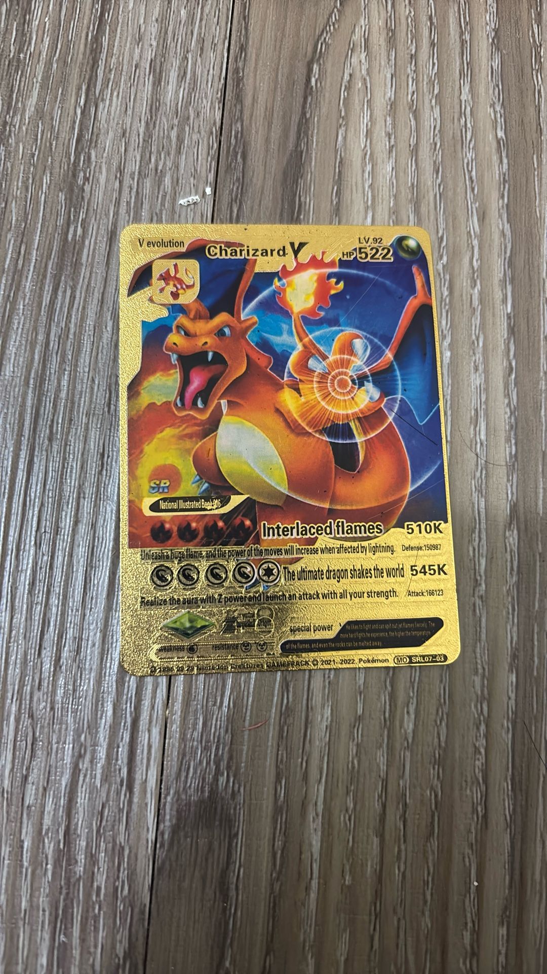 Charizard V Evolution SRL07-03 Gold Foil