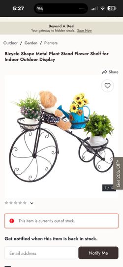 New metal decorative plant stand