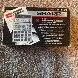 Vintage Sharp Solar Scientific Calculator EL -525