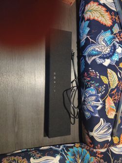 Black Soundbar with Power Cable