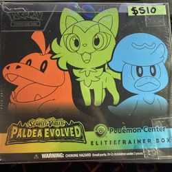 Pokemon Paldea Evolved Pc Etb