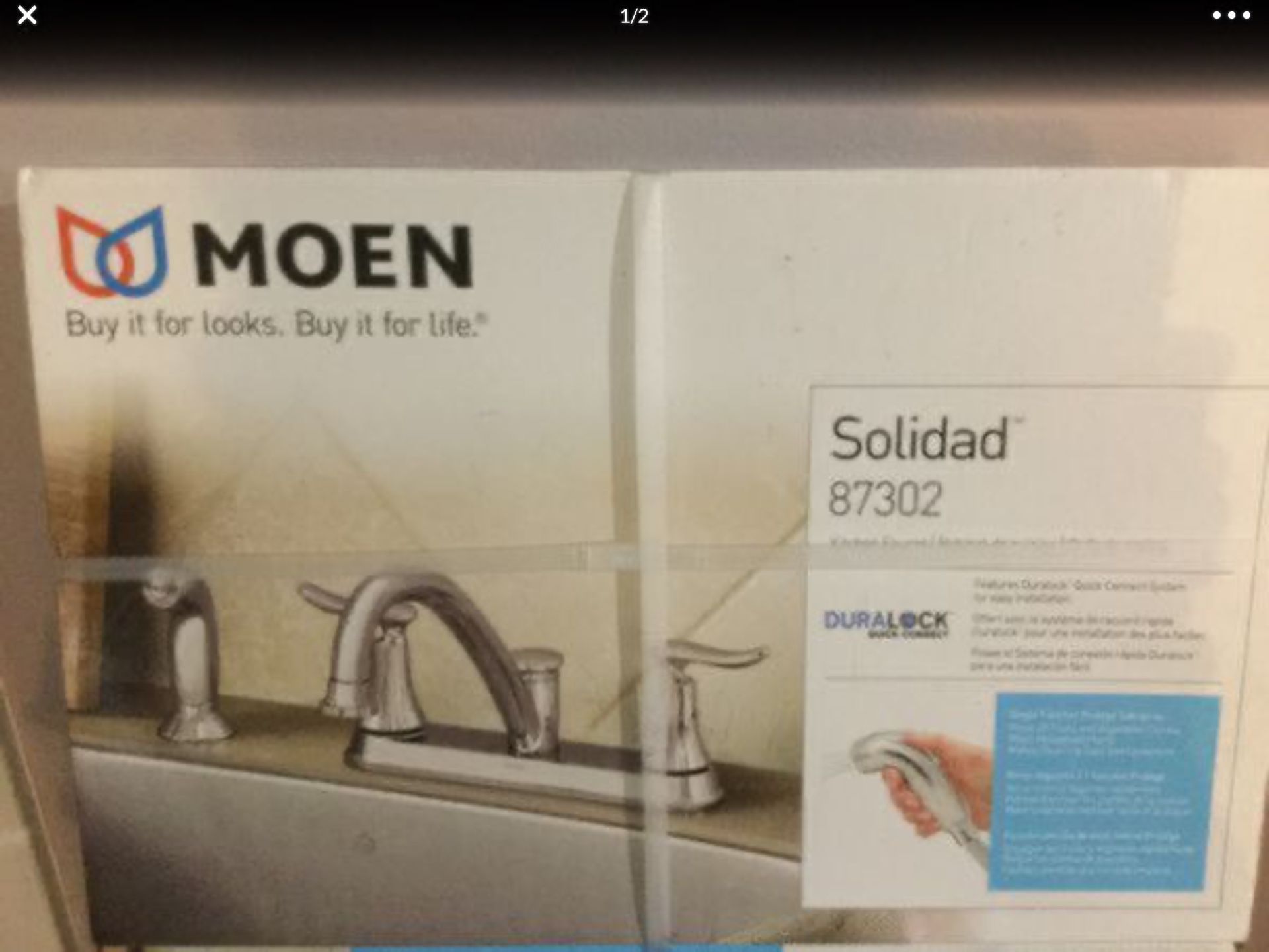 Kitchen faucet, MOEN, brand new. 60$ , pick up only.