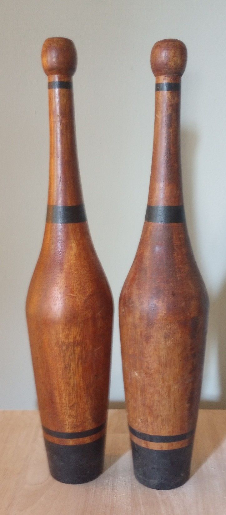 15" Solid Wood Indian Clubs