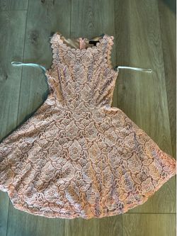 Peach color dress