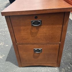 Wooden Filing Cabinet With Keys 