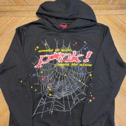 Sp5der Hoodie black Pink!