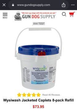Wysiwash jacketed caplets sanitizing system