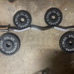 Olympic Weight Set 80 Lbs+ Bar