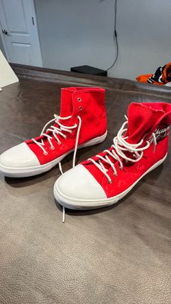 Chalk Line WWE Shawn Michaels HBK High Top Sneakers Heartbreak Kid Red US Size 12