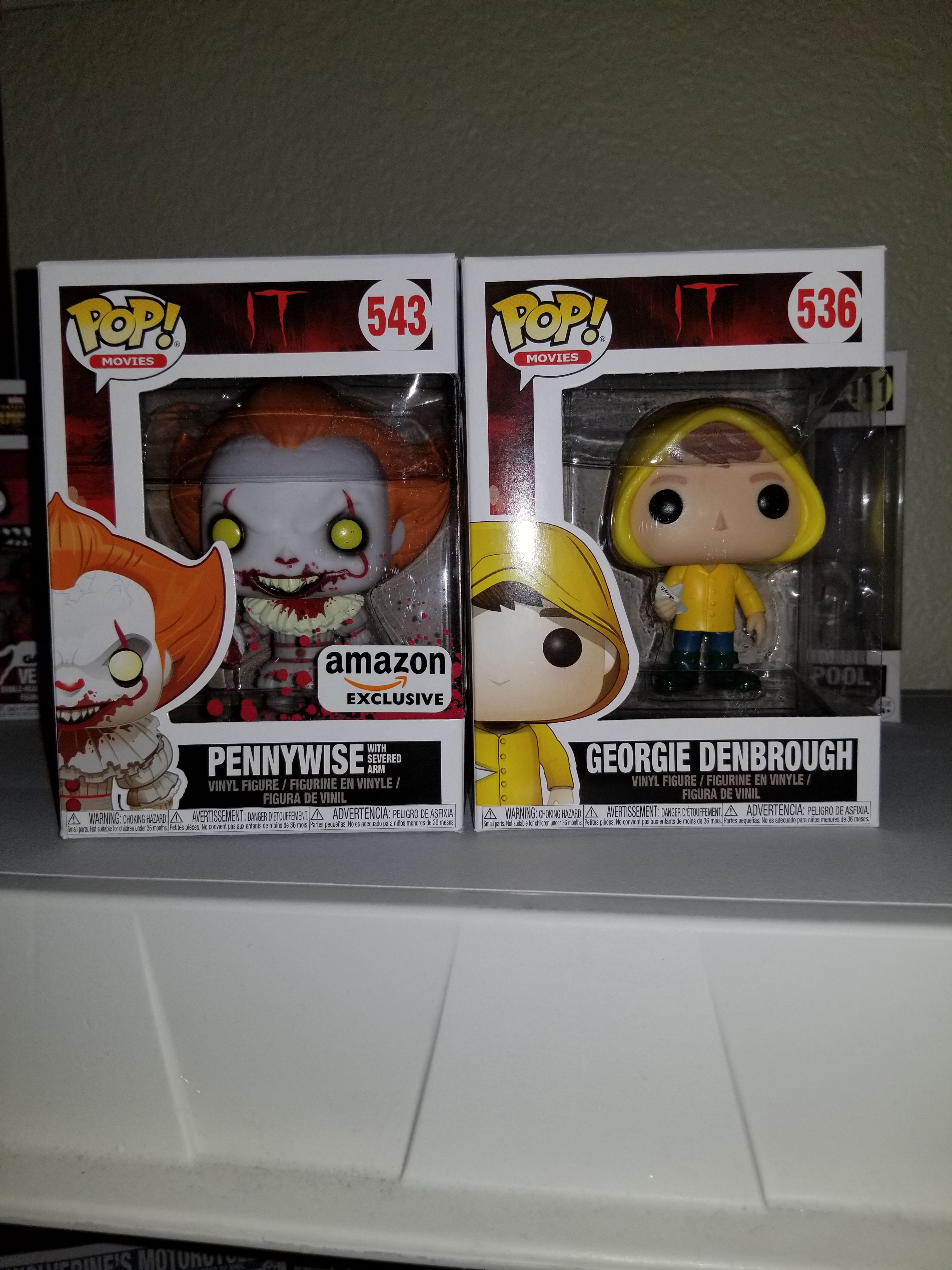 Funko Pop Pennywise Amazon Exclusive and Georgie