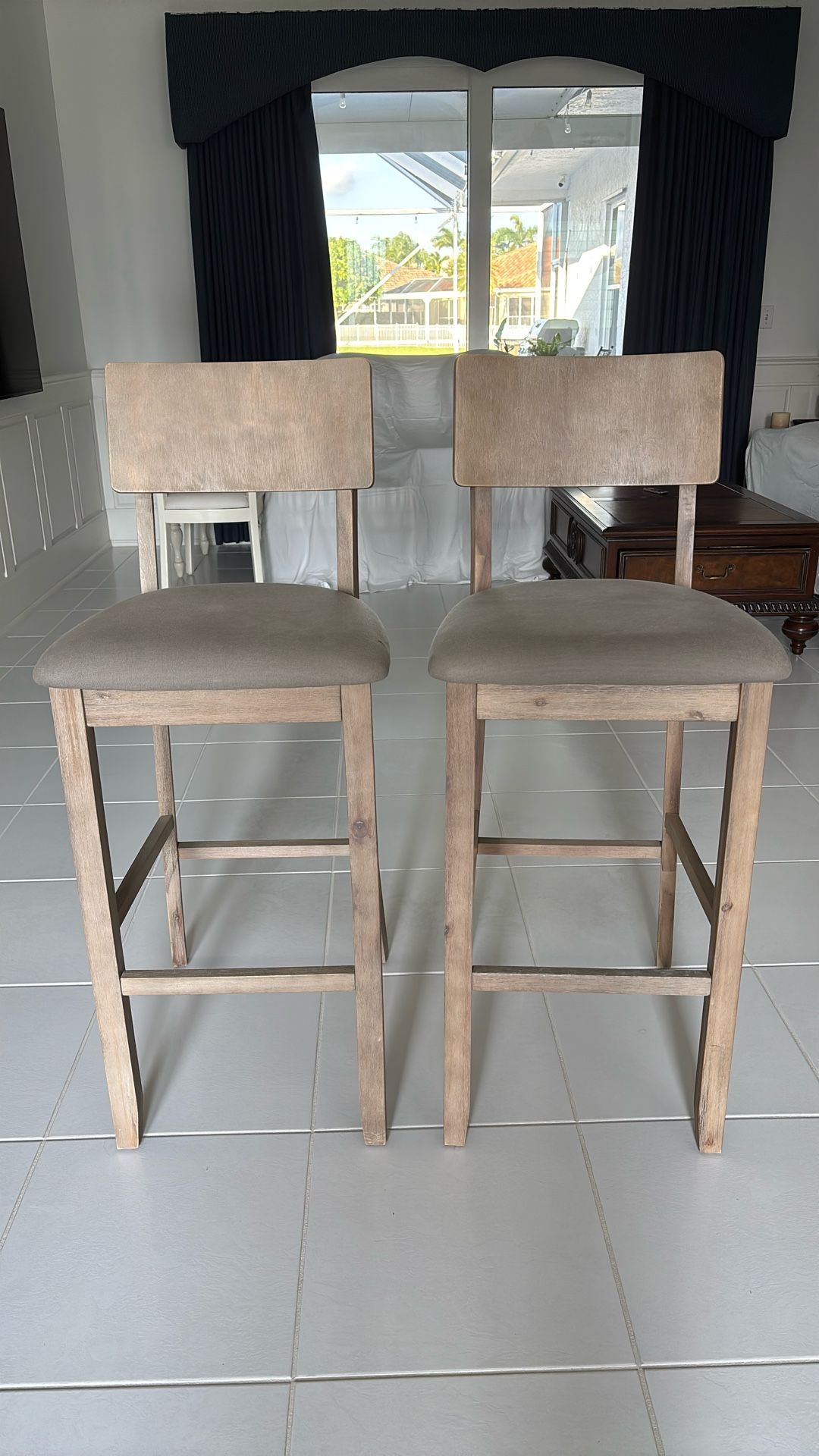 Two Bar Height Stools