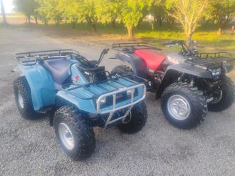 1996 and 1991 Yamaha 350 quads