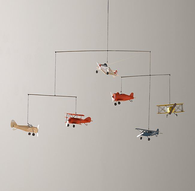 Restoration Hardware Vintage Airplane Mobile