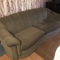 Couch 92” Wide.  39” Deep 32” Tall  Green