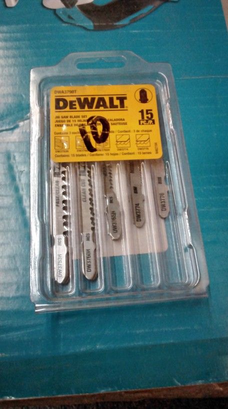DEWALT JIG SAW BLADE SET 15 PC./ P.
