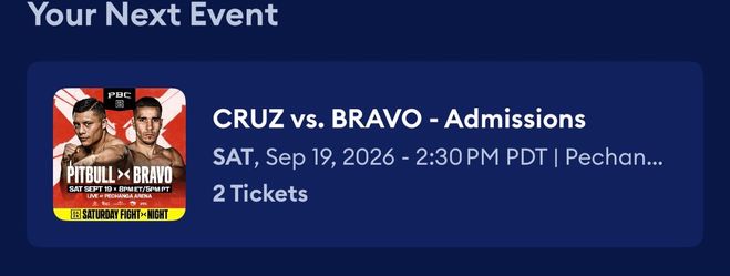 Tickets pitbull Boxing